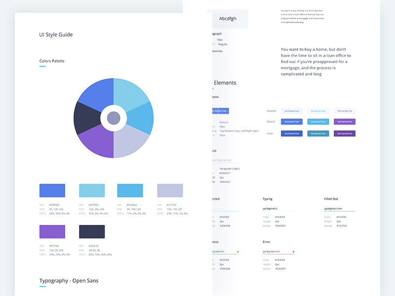 Style Guide by Masudur Rahman on Dribbble