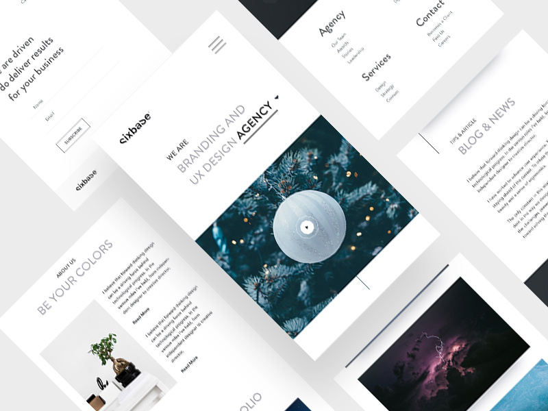 Responsive view mobile website