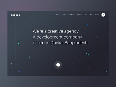 Studio Landing Page Exploration Dark