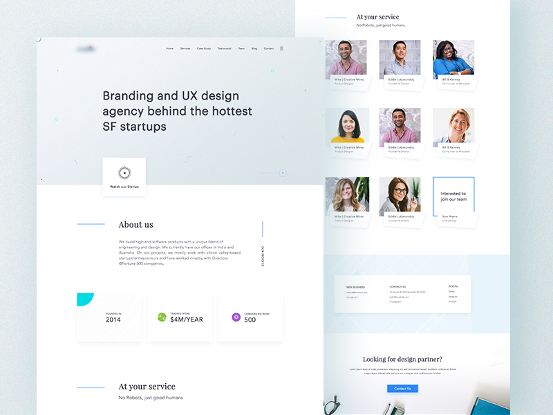 Agency Landing Page About Us Exploration by Masudur Rahman 🇧🇩 on Dribbble