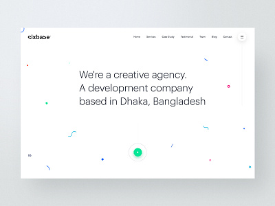 Studio Landing Page Design Concept  White Concept