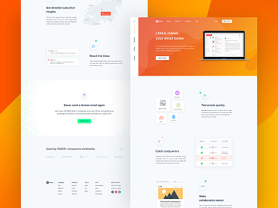 Litmus Landing Page Exploration Full View clean design experience homepage interface landing page ui user ux web website