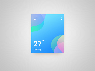 Weather Widget Exploration angle app colors design interface menu shape sun weather