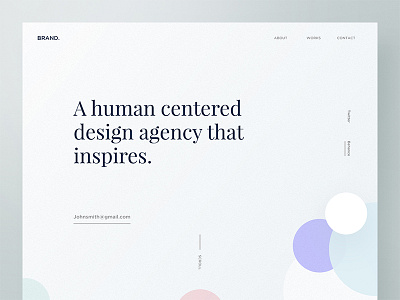 Brand Design Agency Exploration - 02 agency design flat grid menu navigation portfolio print site typography web