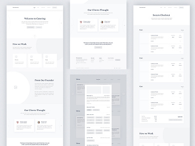 Catering demand High Fiderally Wireframe