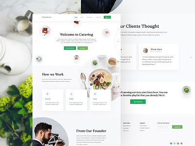 Catering Homepage Design