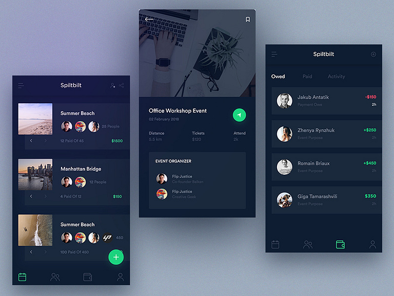 Dark Event App Exploration By Masudur Rahman On Dribbble 