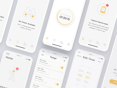 Ciglock App Exploration app dashboard data design dial graph interaction ios iphone x iphone x app smokeapp temperature thermostat ui ux