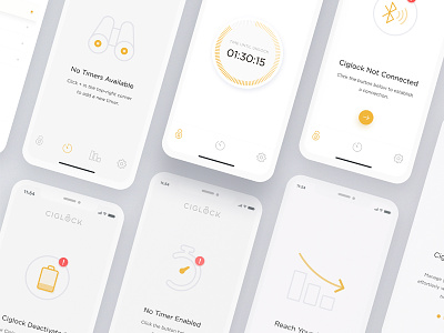Ciglock App Exploration - 02 app dashboard crypto ios data design dial graph interaction iphone x app temperature thermostat ui ux weather x