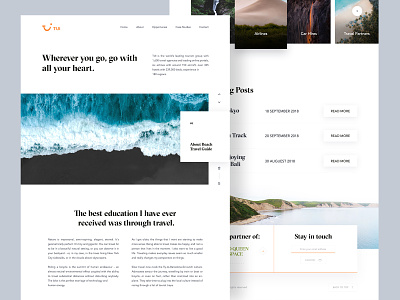 Tui Travel Landing Page Exploration