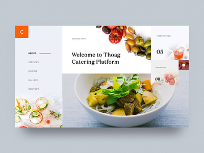 Thoag Catering Homepage Design Exploration - 03