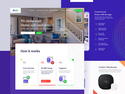 Smart Home Security Website Design