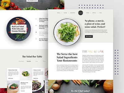 Salad Bar Homepage Design