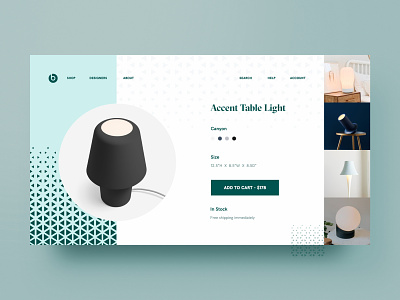 Accent Table Light Product Page Design accent table light accent table light addtocart pattern design product design product page design shop page table light table light