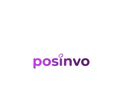 Posinvo app design flat icon logo minimal
