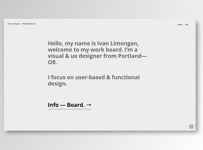 2014 Portfolio Landing Page app design minimal typography web