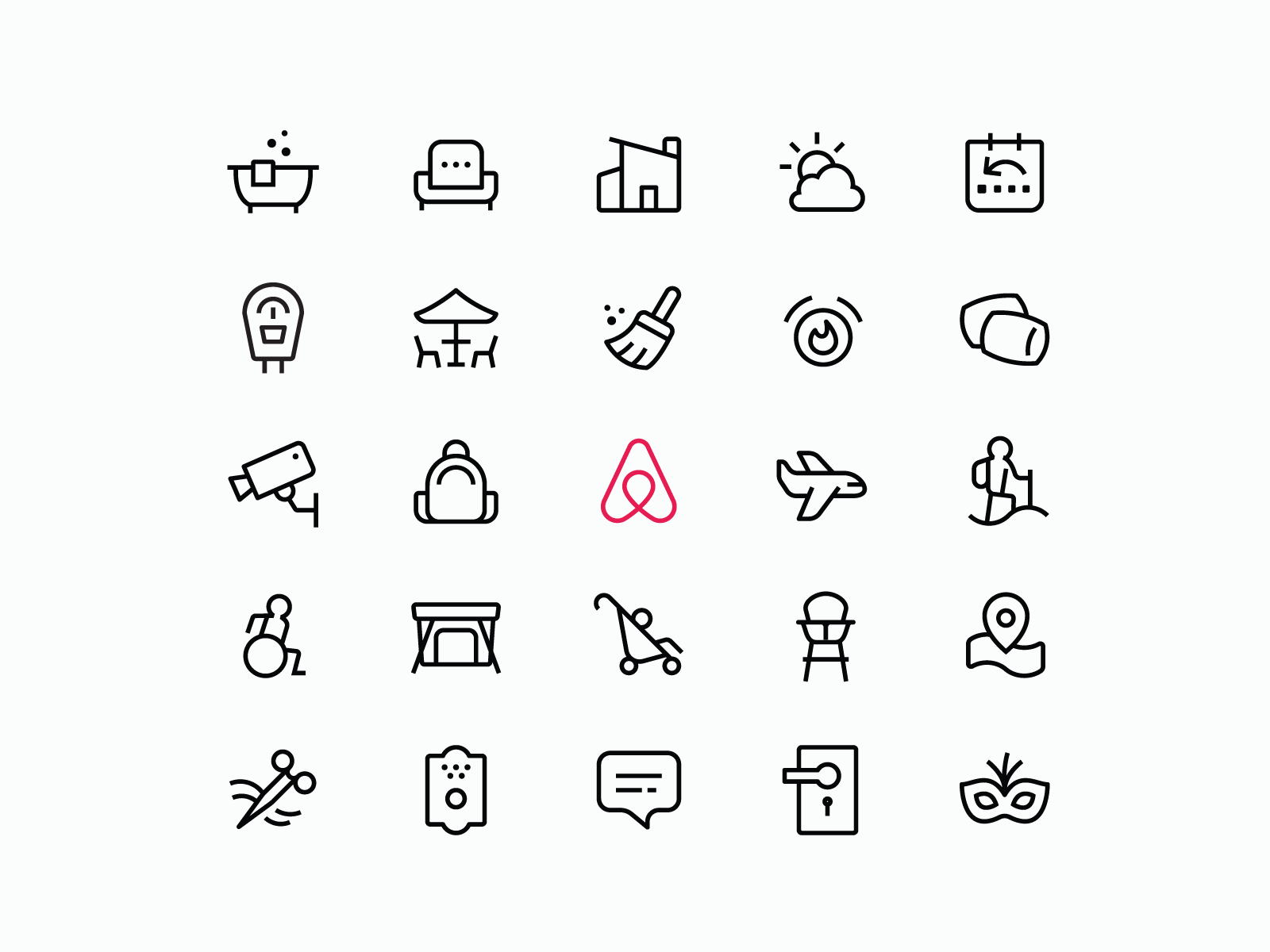 Airbnb Amenities by Zach Roszczewski on Dribbble