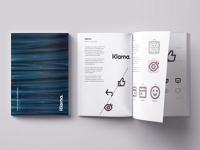 Klarna Iconography Style Guide bank brand case custom guidebook guidelines icon designer iconography icons icons set klarna print study style style guide