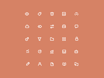 Marshmallow Dreams chunky friendly fun icon icon designer icon set iconography icons line playful rounded thick ui ux
