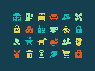 Apartment List - Icon Set apartment glyphs iconography icons set symbols