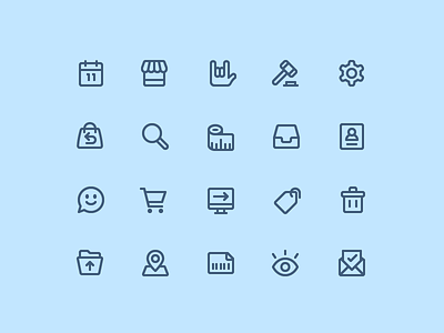 Icon Suite | Enjoei consistent icon iconography icons line set suite
