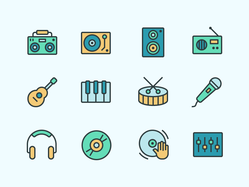 Jam On🤘 by Zach Roszczewski for Flaticons on Dribbble