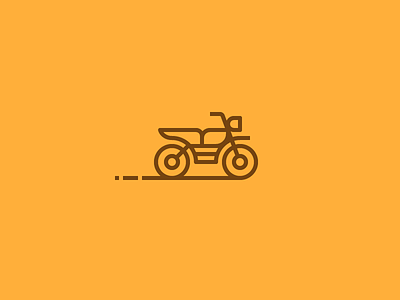 Braaap. dirtbike icon iconography illustration line motorcycle