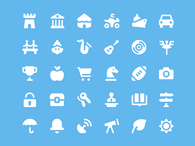 Salesforce Iconography app glyph iconography icons salesforce set ui ux web