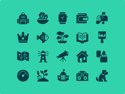iOS Edge Glyph - 1200 icons
