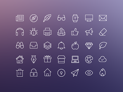 iOS Edge | Free Icon Set! icon set iconography icons ios line ui ux web