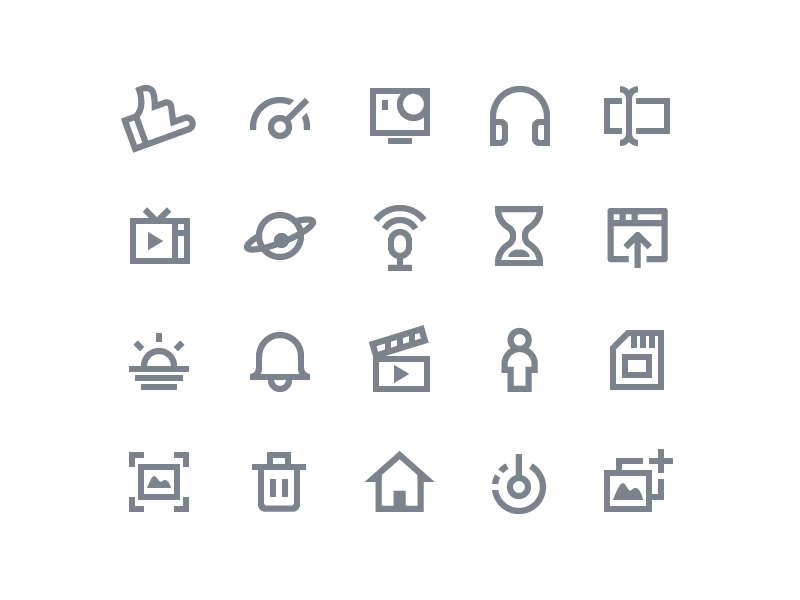 GoPro Icon Suite | Case Study case study custom gopro icon set iconography icons