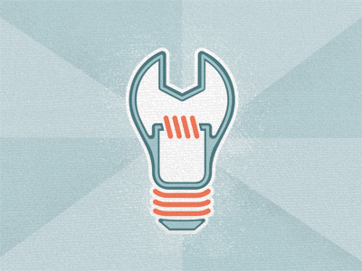 Concept Builders builder concept icon lightbulb symbol wrench