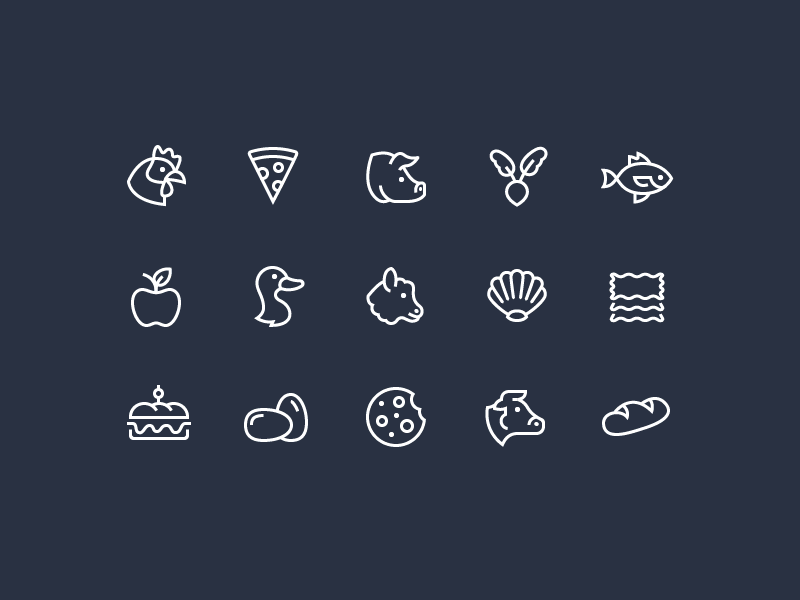 Brava Smart Oven Iconography app brava food icon set iconography icons line oven ui ux