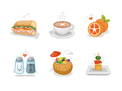 Publix Illustration Series coffee deli flat food groceries illustration publix saltandpepper sandwhich series supermarket