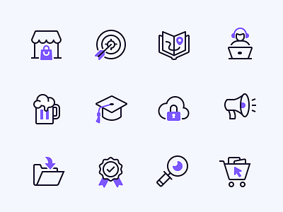 Mesosphere Duotone Icons | Full Icon Set duotone icon iconography icons line