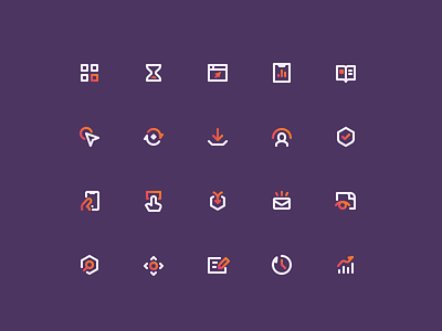 Heap Iconography analytics app app icons duotone icon icon design icon designer iconography icons icons set line ui ui icons web