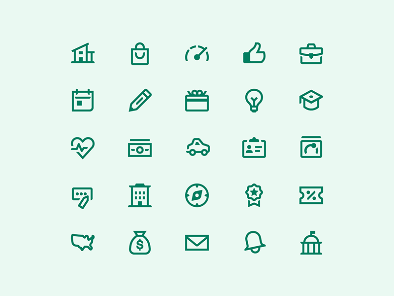 Credit Karma | Iconography app fill icon icon set iconography line stroke ui