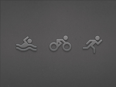 Tricons bike icon run swim symbol triathlon