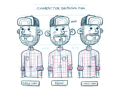 Character Design (subtle) Turnaround