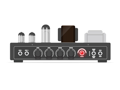 Iron Horse Amplifier amp amplifier button illustration kitchener knobs music toronto ui ux vacuum tube