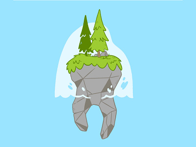 Tooth of Time beer blake stevenson cartoon character design cute design elora forest grass illustration jetpacks and rollerskates package design retro tooth toronto tree trees ui ux water