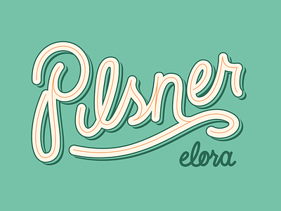 Pilsner Elora Handlettering