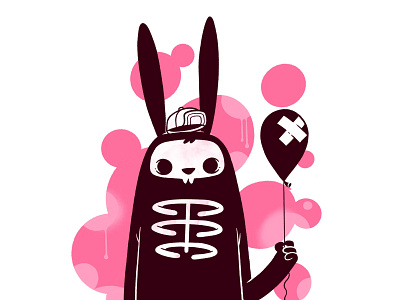 skeleton bunny