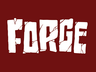 Forge Wordmark blake stevenson forge illustration kitchener logo rock skateboarding stone toronto wordmark