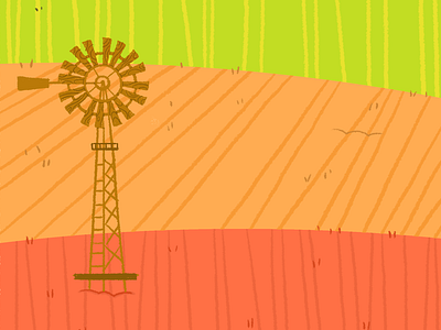 Windmill Fun! barley cute farm field house illustration kitchener story book toronto wheat wind mill