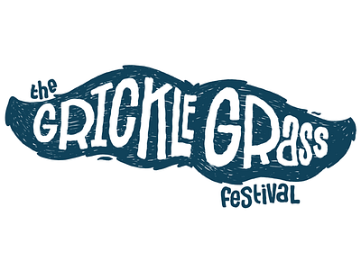 Grickle Grass Festival festival food hand drawn illustration lettering london moustache music toronto typography wood block