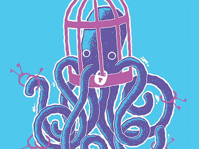 Locked up octopus