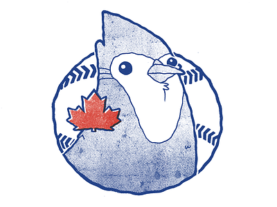 Toronto Blue Jays Alt Logo badge baseball bird blue jays cartoon illustration jetpacks and rollerskates logo retro vintage worn