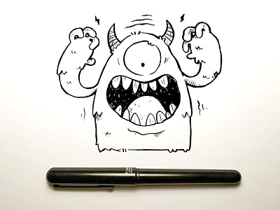 Pen Brush Monster