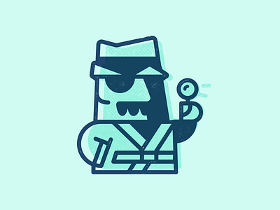 Detective Icon - Gumshoe 60s character design cute detective icon illustration jetpacks and rollerskates logo magnifying glass retro vintage